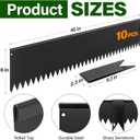 LAVEVE Landscape Edging Galvanized Steel Black, Hammer-in Metal Garden Edging Border with Clips, Suitable for Garden Fence, Paver Edging, Lawn and Yard