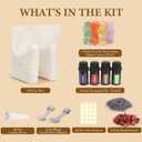 SACATR 5LB Soy Wax Candle Making Kit,Natural 100% Soy Wax for Candle Making | With Essential Oils, Raw Crystals,Dried Flowers,Wicks,For DIY Scented Candles,Holiday Gifts