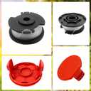 CDIYTOOL Replacement Trimmer Spool, TLH-02 Hy-perTough HT-19-401-003-06, HT-19-401-003-07, 20V Max Cord-Less 12/13inch String Trimmer HT21-401-003-02/03/04, 0.06in/1.6mm Dia, 17FT (8pcs spools+2caps)