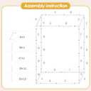 4.95 * 6.56 FT Metal Arbor Frame Stand, Garden Arch Trellis for Plants, Wedding Decor Backdrop Flower Stand, Gold