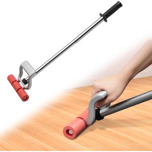 Floor and Wall Roller for Vinyl Flooring,Heavy Duty Adjustable Rollers with Extendable 16" to 27.5" Handle Rubber Nylon Wheels for Linoleum, Carpet, LVP, Veneer and Wall Covering
