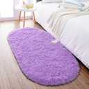 Noahas Ultra Soft Fluffy Bedroom Rugs Kids Room Carpet Modern Shaggy Area Rugs Home Decor 2.6' X 5.3', Purple