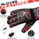 BEAST RAGE Goalkeeper Gloves for Boys Kids Youth Football Keeping Soccer Goalie Gloves with Strong Grip for Ball Receiver,Wrist Support 4MM Latex Palm (Size 3 - fit for 5 to 6 Years Old, Orange)