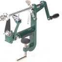 Apple peeler and corer with Powerful Suction base Apple peeler slicer corer with stainless steel blades for pears potato peelers (Screw, Green)