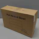 IPOW Extra Large Heated Pet Bowl with 5 Layers Design for Heating & Heat Preservation Provides Drinkable Water & Food in Winter Heated Water Bowl for Cat Rabbit Chicken Duck Squirrel, 194 fl oz (Gray)