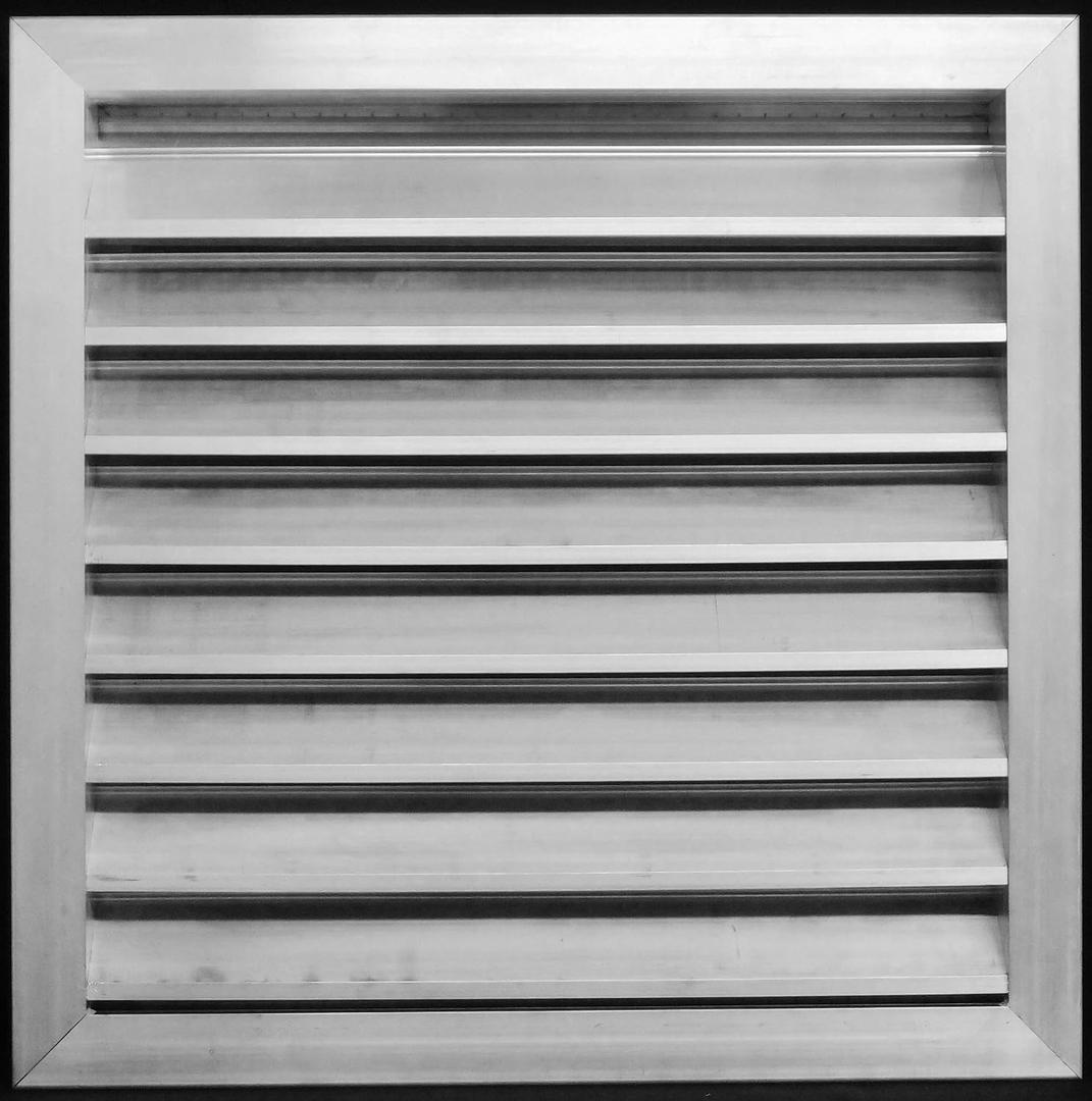 HVAC Premium 24"W x 24"H Aluminum Exterior Gable Louver Vent for Walls & Crawlspace - Weather-Resistant Air Grille with Screen Mesh - [Outer Dimensions 25.75"W x 25.75"H]