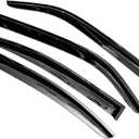 Smoked Out-Channel Window Vent Guard Rain Visors Compatible with 2006-2010 Charger