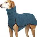 Esobo Fleece Dog Apparel Winter Warm Dog Coat Doggie Turtleneck Cozy Jacket Soft Shirt Vest Stylish Pet Outfits for Small Medium Large Dogs,Demage