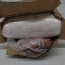 Pouf Ottoman Foot Stools Ottoman with Foam Small Corduroy Ottomans for Living Room Ottomans Pouf 20x15 Floor Poufs Foot Rest for Office Chair Orange Foot Stool Small