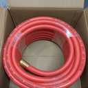 5/8" Garden Hose 50ft, -40 To 190 Hot/Cold, Heavy Duty,Flexible, 300psi Working, 1000psi Burst, 3/4" Brass Fittings with Hose Protector Coil Spring for Outdoor,Yard, Farm