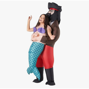 Morph Costumes Inflatable Mermaid Costume for Men and Women, Pirate Theme Inflatable Outfit for Parties and Events, One Size