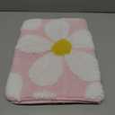 Cute Flower Bath Mat, Non-Slip TPR Backing Ultra Soft Microfiber Bathroom Rug, Machine Washable Absorbent Bath Rug for Tub Shower Sink Bedroom Dorm Restroom Toilet(Pink, 24x16 Inch)