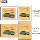 upsimples 18x24 Picture Frame, Display Pictures 16x20 with Mat or 18 x 24 Without, Wall Hanging Poster Frames, Black, 1 Pack