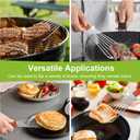 Ninsula 2 PCS Fish Spatula Set, 10.8 inch Upgraded Wood Handle Fish Spatula Stainless Steel, Polished Metal Slotted Turner for Flipping Fish, Omelets, Crepes, Steaks, Burgers, and Pancakes