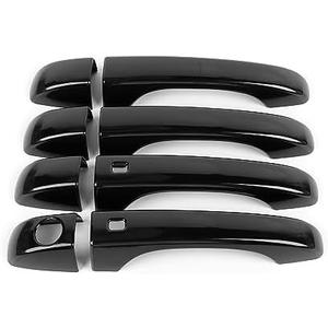 Linskip Door Handle Covers Trim Compatible with Chrysler 300 2011-2023 for Chrysler 300 Door Handle Protector Exterior Accessories(Black)