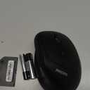 Philips Ergonomic Mouse - Vertical Mouse with 800/1200/1600 Adjustable DPI, 6 Silent Buttons Design for S/M Hands, Auto Power Saving, Light Weight, 2.4GHz Wireless Mouse for Laptop, Desktop, PC-Black