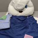 Morph Easter Bunny Costume Adult Rabbit Mascot Dungarees Suit for Easter Costumes Celebrations and Events (X-Large)