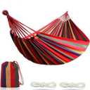 2024 Summer and Spring Hammock for Outdoor Use, Camping, Hiking, Beach, Patio, Swimming, Red, Hammock-Red-01