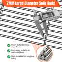 1 Pack 92301 Grill Steel Wire Cooking Grid Rock Grates Replacement Parts for Charbroil Models,for Patio Kitchen Model,25 inch x 14 inch