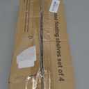 BAYKA Wall Shelves for Bedroom Decor, Floating Wall Shelves for Living Room Kitchen Storage, Wall Mounted Rustic Shelves for Kids Books, Corner Shelf for Bathroom (Carbonized Brown, Set of 4) (Carbonized Brown Board & Black Brackets)