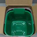 Yaomiao 4 Pcs Cleaning Bucket 3 Quart Small Sanitizing Square Bucket Detergent Pail with Measurements Spout and Handle for Home Commercial Use Restaurant Kitchen Office (Red,Yellow,Blue,Green)