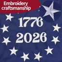 Betsy Ross Embroidered Flag 1776-2026, 250th USA Anniversary Flag, 3x5 ft, USA Embroidered Outdoor Flags, 250th Years American Flag Heavy Duty with 2 Brass Grommets