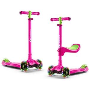 3 Wheel Scooter for Kids – 2-in-1 Scooter with Seat & LED Light-Up Wheels