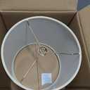 Aspen Creative 31003A Transitional Drum (Cylinder) Shaped Spider Construction Lamp Shade in Butter Crme, 8" Wide (8" x 8" x 8")