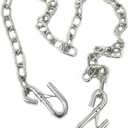 SOUTHWEST WHEEL 1/4" x 60" Trailer Safety Chain w/S-Hooks & Safety Latch