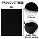 Julonova 50 Sheets Black Poster Boards, 22" X 28" Poster Paper, Value Large Black Posterboards Bulk for School Projects, Arts & Crafts, Advertising Design, Drawing, DIY