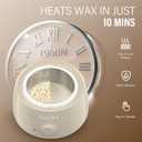 KeShi Waxing Kit, Painless Hair Removal Wax Warmer with 6 Bags Hard WaxBeans for Full Body, Legs, Face, Eyebrows & Bikini Ideal for Both Women & Men(Cream)