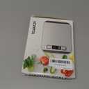 Food Scale, 11lb Digital Kitchen Scale with 6 Units LCD Display and Tare Function,Compact Design for Baking,Healthy Cooking,Meal Prep, 304 Stainless Steel