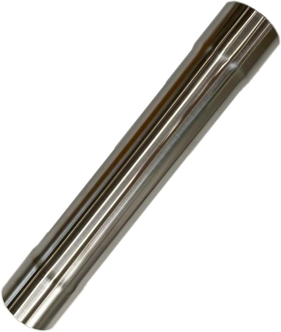 3" ID to 3" ID Tailpipe Extension, 17.3" Stainless Steel 304 Exhaust Pipe with Universal Connector Adapter, Exhaust Extension Tube for Cars, Trucks, SUVs, Motorcycles (3"ID to 3"ID, 17.3 inch)