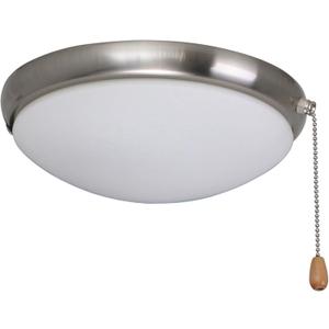 Emerson Moon Ceiling Fan Light Fixture (Brushed Steel)