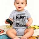 Loveternal Neutral Baby Girls Boys Cotton Romper Cute Saying Newborn Clothes 0-12 Months (3-6 Months, 1a Daddy Doesn't Play Video Games)