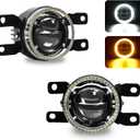Angel Eye Laser Fog Light with DRL For Toyota 07-14 Camry, 08-15 Avalon,10-22 4Runner, 12-23 Tacoma,15-20 Tundra,16-22 RAV4, 16-19 Highlander,LED Fog Lamp Set with HB&LB