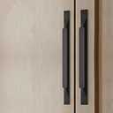 Shozafia Kitchen Cabinet Pulls - Black Cabinet Handles - 4 Pack Long Cabinet Hardware for Drawers Dresser Furniture Pulls (2.5 inches Hole Center- 5.2 inches Length)