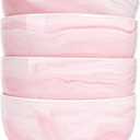 Bosmarlin Marbling Ceramic Soup Bowl Set of 4, 33 Oz, Dishwasher and Microwave Safe (33 Oz, A-Pink Marbling)