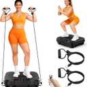 Vibration Plate Exercise Machine, Vibrating Platform for Lymphatic Drainage Weight Loss, 250 Speeds Full Body Workout Vibrated Plates Fitness Platform for Home Women Men (Black)