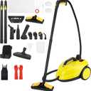 Steam Cleaner, 2000W Portable Household Steamer, 20 Accessories Included Multipurpose Steam Cleaner for Floors, Appliances,Kitchen,Playground,Car (Yellow)