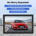 10.1 inch Single Din Car Stereo with CarPlay and Android Auto, 10 inch Touch Screen Radio with Mirror Link/1080P/EQ Audio/SWC/Bluetooth +Backup Camera+MIC