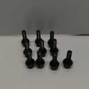 Jiiinmiiin M12x1.25 One-Piece Design Conical Seat Wheel Lug Bolts 20pcs ET Black Studs Set Shank Length 28mm, 19mm Hex Compatible with 2015-2022 Je/ep Renegade, 2018-2022 Compass, 2014-2022 Cherokee