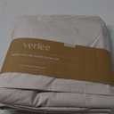 100% Pima Cotton Percale Duvet Set - 3 Pc Full/Queen Size Duvet Cover with Shams - Breathable, Durable, Long Staple Cotton Bedding Set - Corner Ties & Zipper Closure (Full/Queen, Sand)