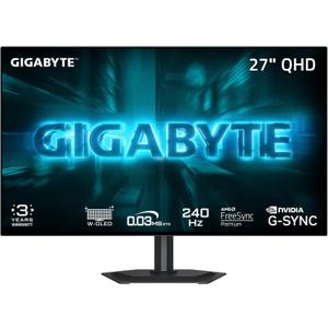GIGABYTE GO27Q24G 27" W-OLED 240Hz QHD Gaming Monitor