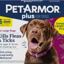 PetArmor Plus Flea and Tick Prevention for Dogs, Large Dog Flea and Tick Treatment, 6 Doses, Waterproof Topical, Fast Acting (45-88 lbs)