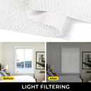 UNISHADES Light Filtering Cordless Roman Shades for Indoor Windows & French Doors, 30 3/4" W 60" H - Light Filtering - Natural