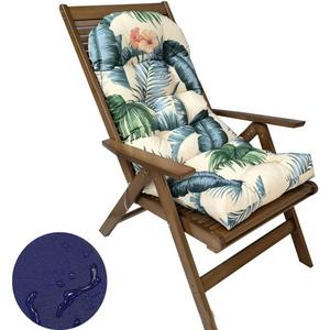 Waterproof Adirondack & Rocking Chair Cushion Indoor and Outdoor High Back Patio Cushions with Ties 43.3 X 19.7 Inch(Without Chair) (Hawaii Style, 1)