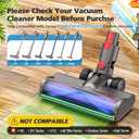 Vacuum Head Attachment Compatible with Dyson V7 V8 V10 V11 V15 Gen5 Cordless Vacuums, Upgraded with Full-Area LED Green Light, Quick-Release Design for Hard Floors and Low-Pile Carpets