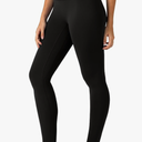 Colorfulkoala Dreamlux No Front Seam Leggings for Women 28" Inseam, High Waisted Buttery Soft Full Length Yoga Pants (XL, Black)