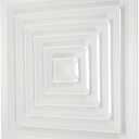 PATIKIL 15" x 15" Square Ceiling Diffuser, Aluminum Square Vent Cover HVAC Ceiling Diffuser for HVAC System Horizontal Flow Duct Industrial Home Office,White,18" x 18" Ducting Opening Size